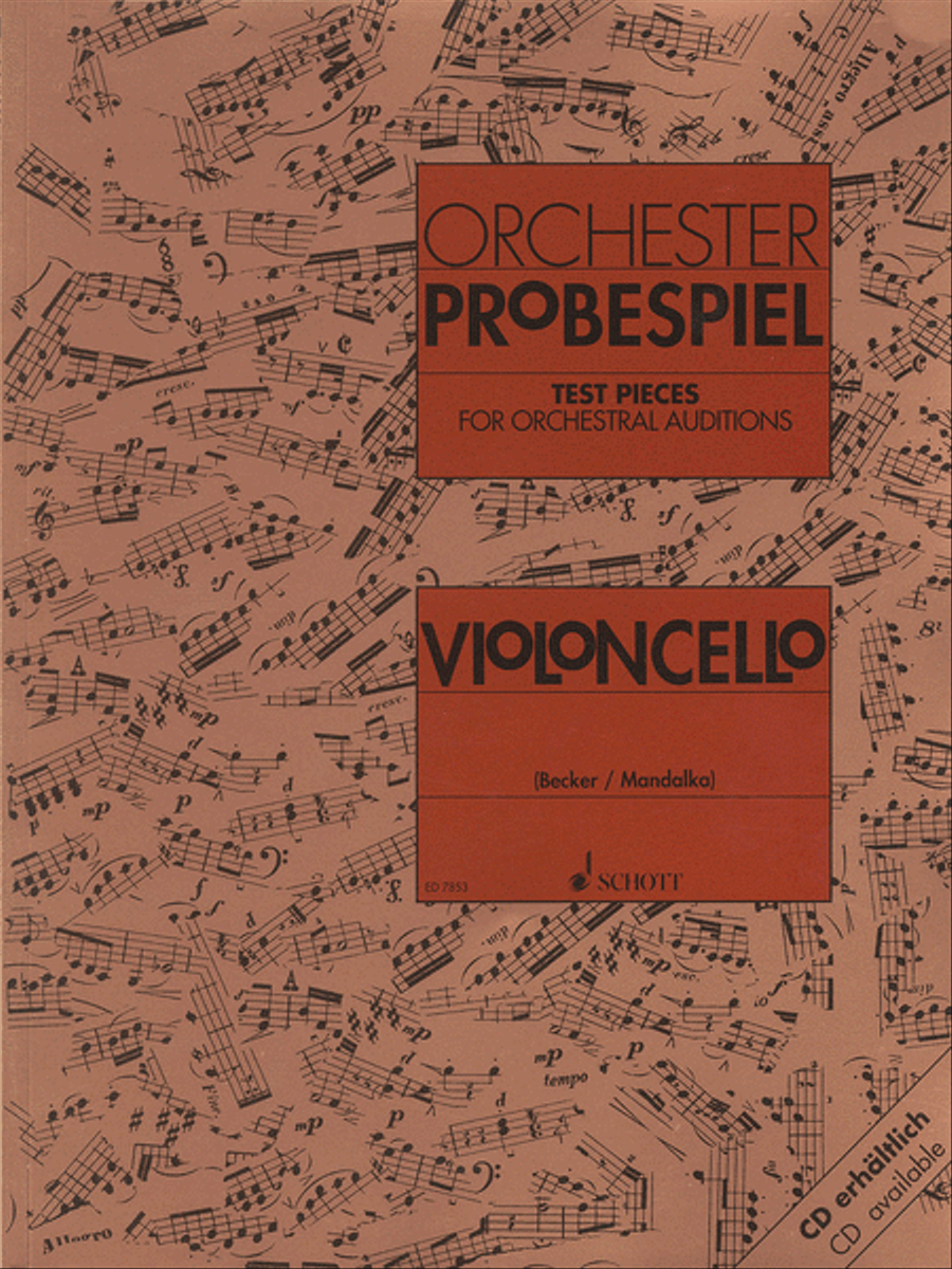Test Pieces for Orchestral Auditions – Violoncello Collection / Songbook scores gallery preview page 1