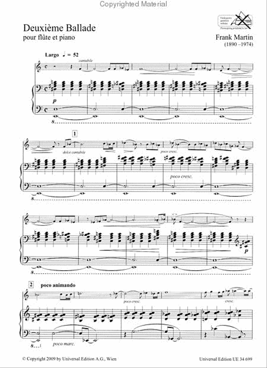 Deuxième Ballade Deuxième Ballade Chamber Music scores gallery preview page 2