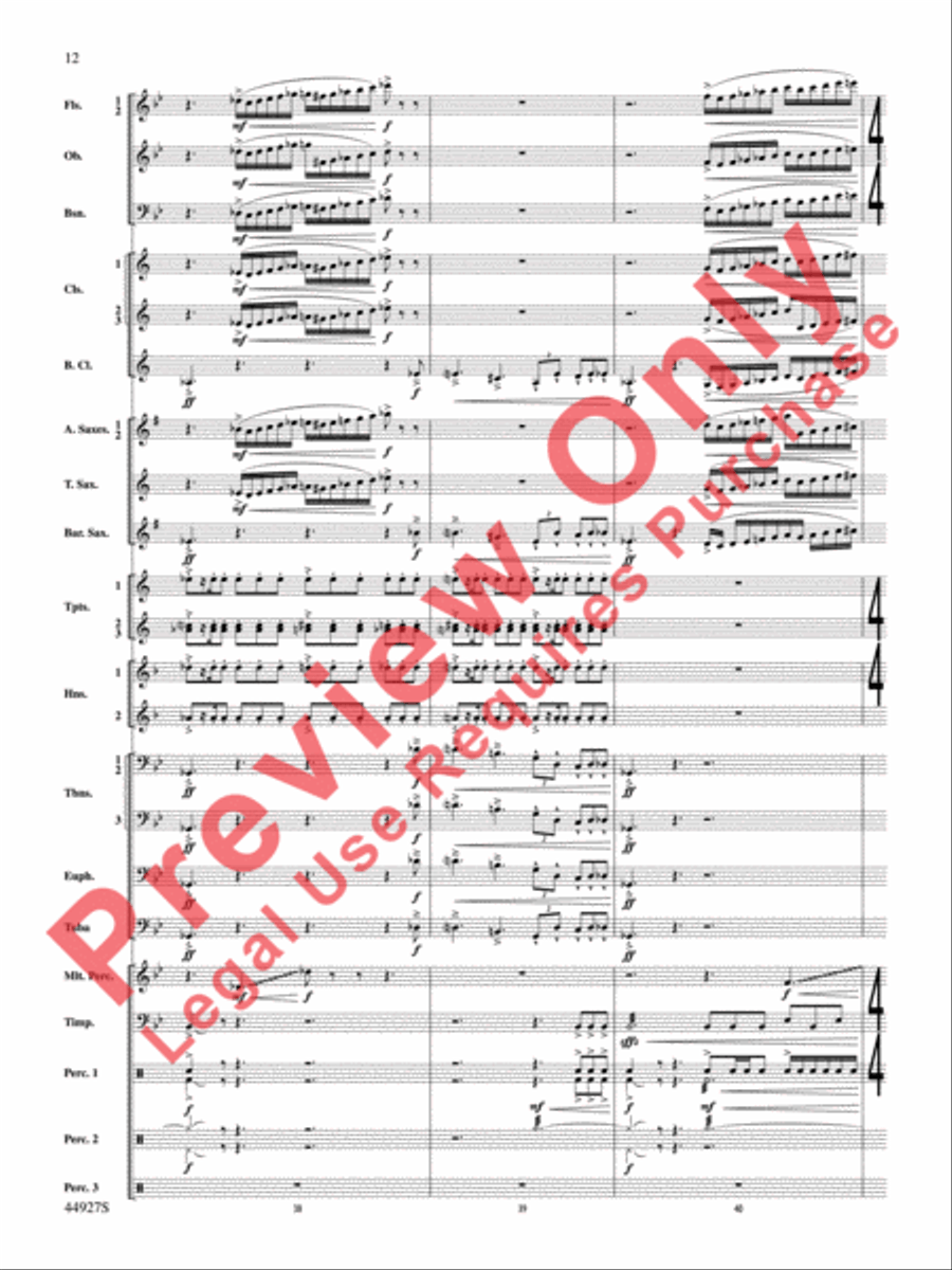 At the Movies with John Williams Concert Band scores gallery preview page 13