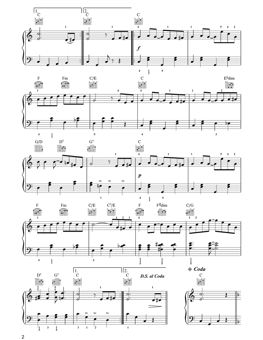 The Entertainer The Entertainer Easy Piano scores gallery preview page 2