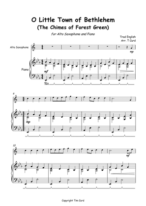 O Little Town of Bethlehem for Solo Alto Saxophone and Piano