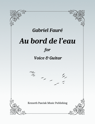 Book cover for Au bord de l'eau (for Voice and Guitar)