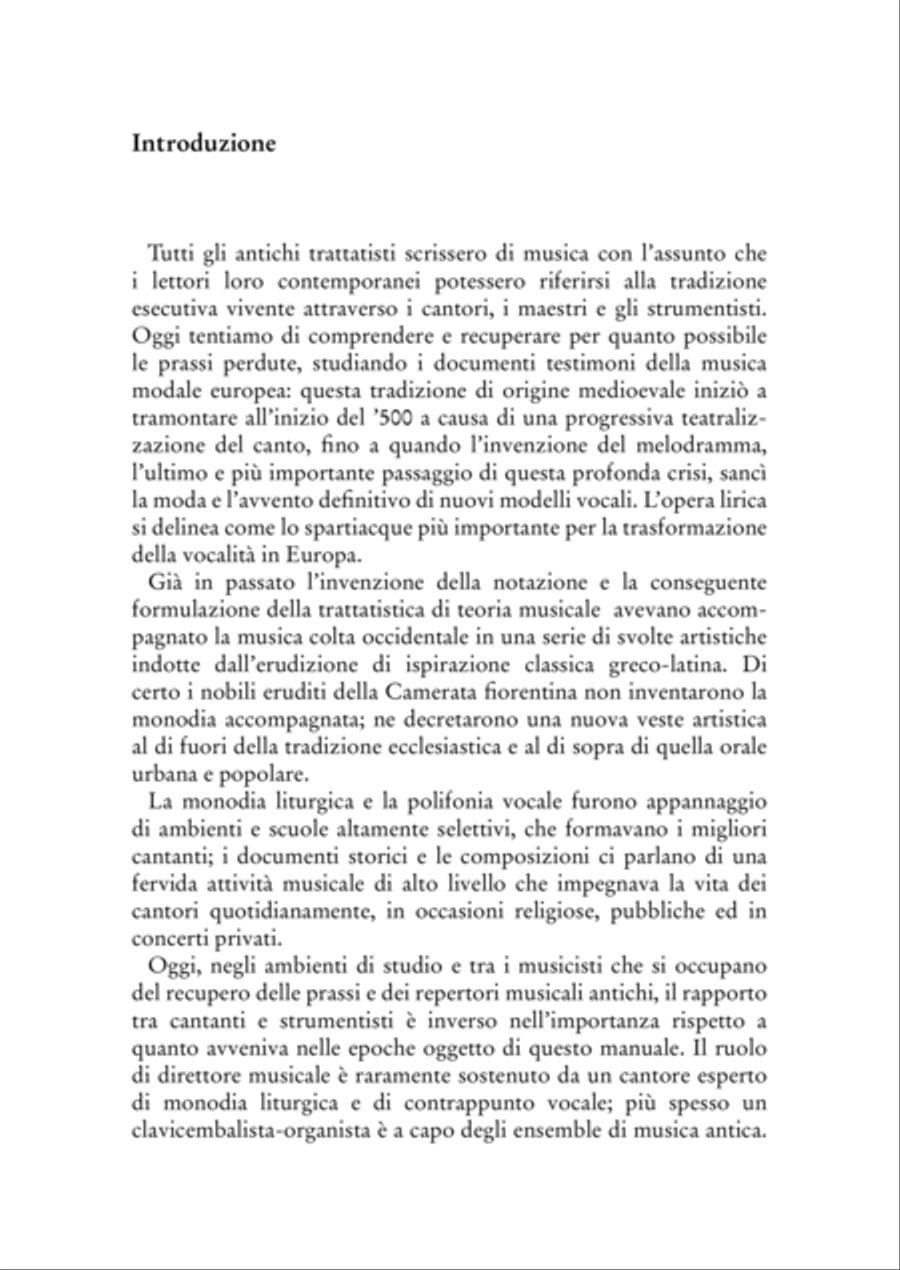 L’interpretazione della musica antica. Pratica e teoria dal Medioevo all’invenzione del melodramma [+ file audio mp3] School and Community scores gallery preview page 5