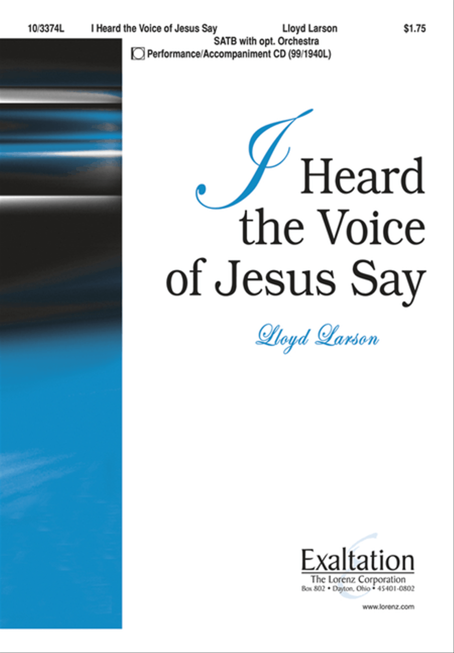 I Heard the Voice of Jesus Say 4-Part scores gallery preview page 1