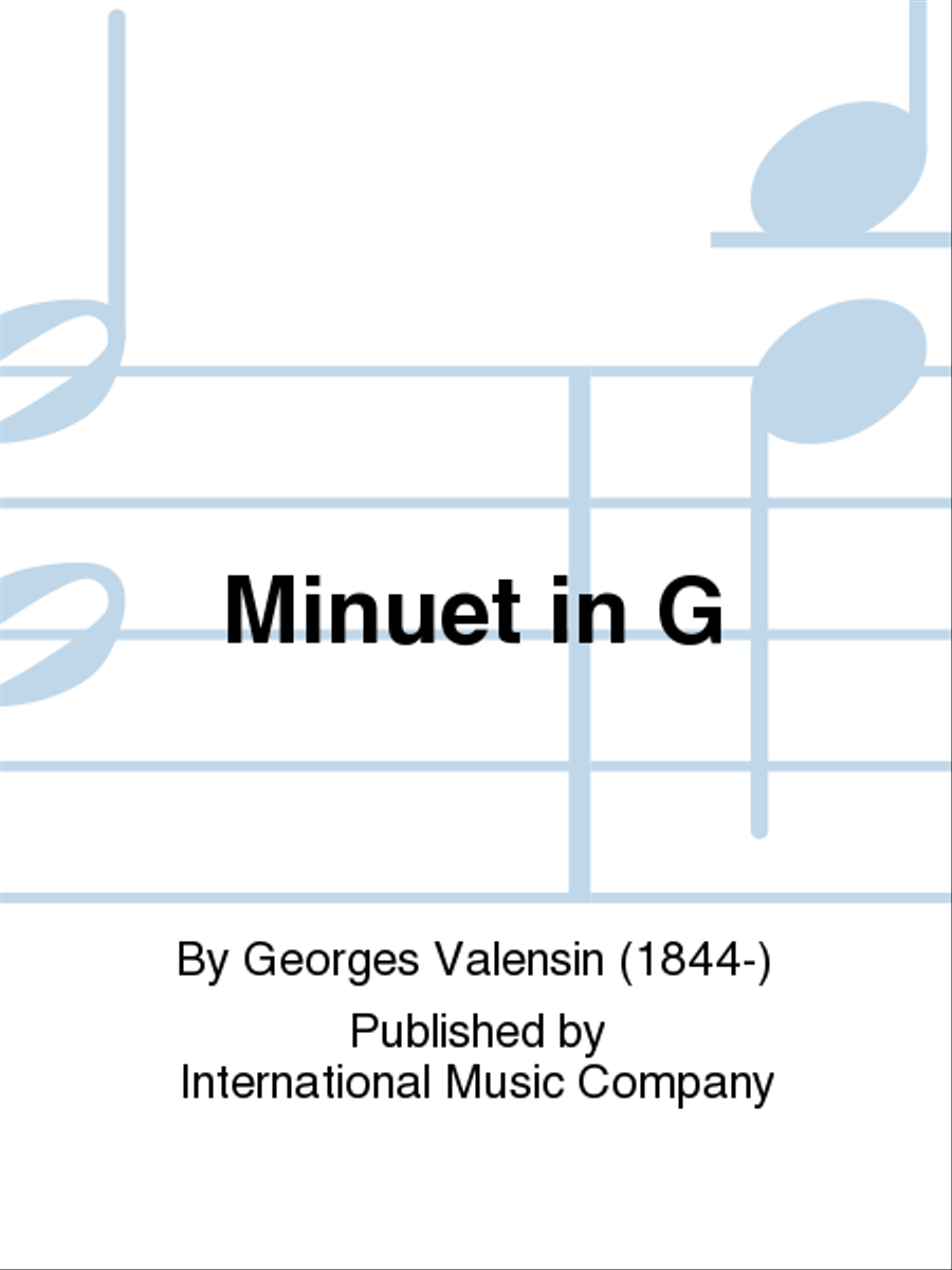 Minuet In G Piano Accompaniment scores gallery preview page 1