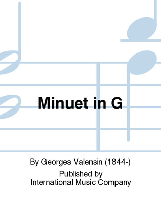 Book cover for Minuet In G