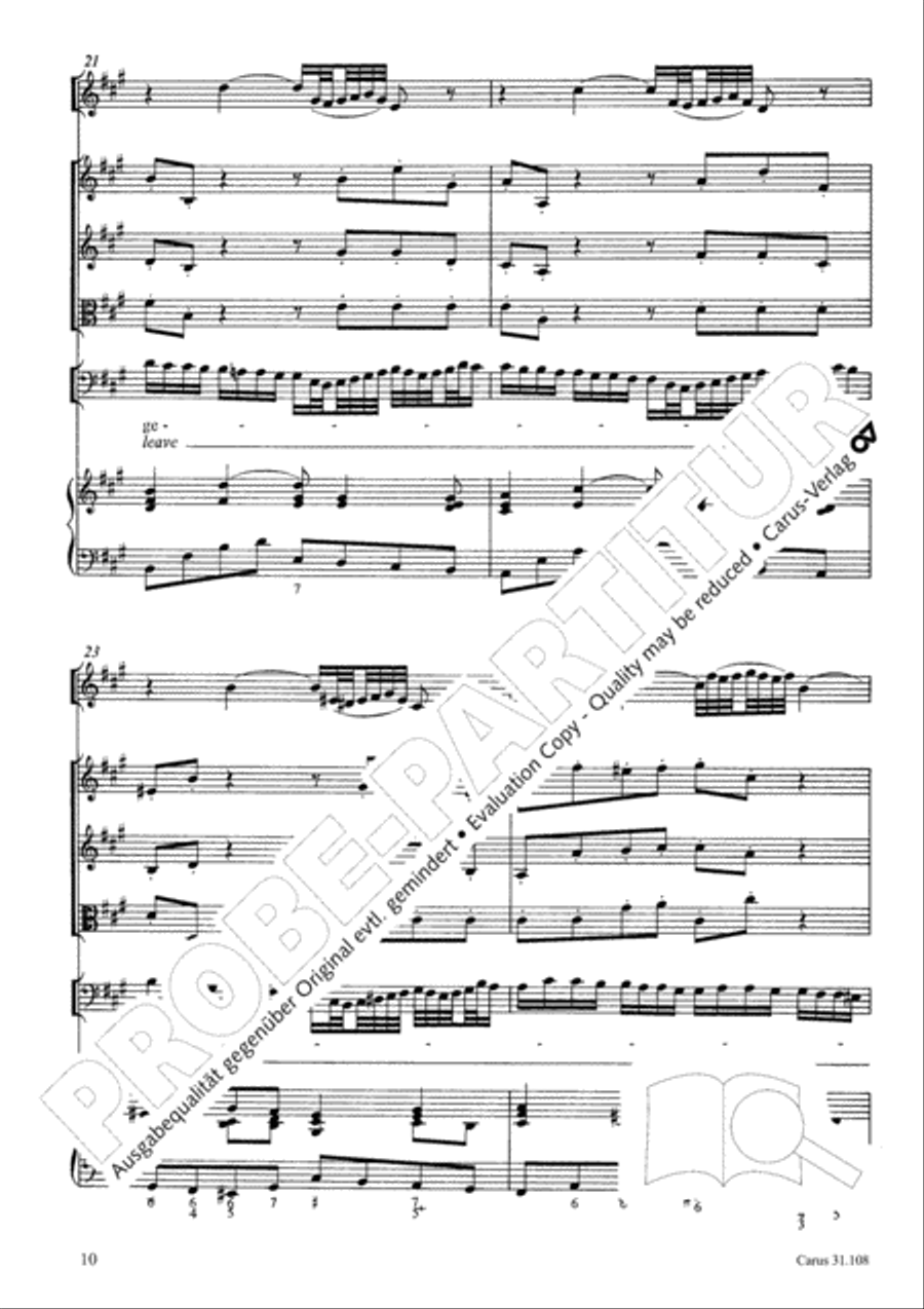 Now it is good, that I am leaving (Es ist euch gut, dass ich hingehe) ATB scores gallery preview page 11