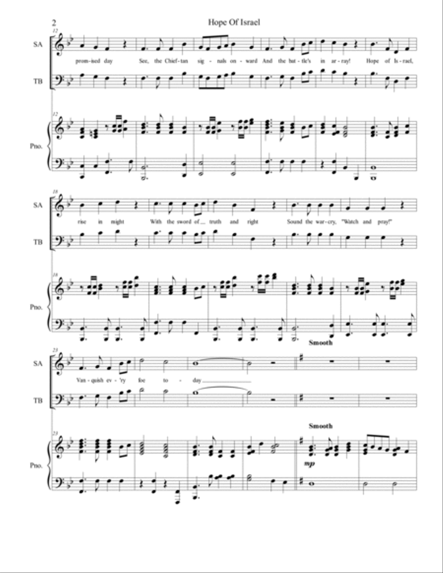 Hope of Israel 4-Part scores gallery preview page 2