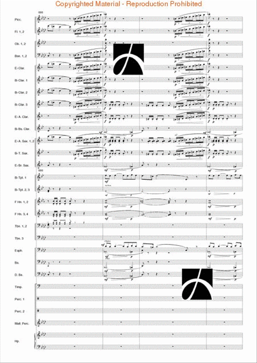 Carmen Suite Concert Band scores gallery preview page 73