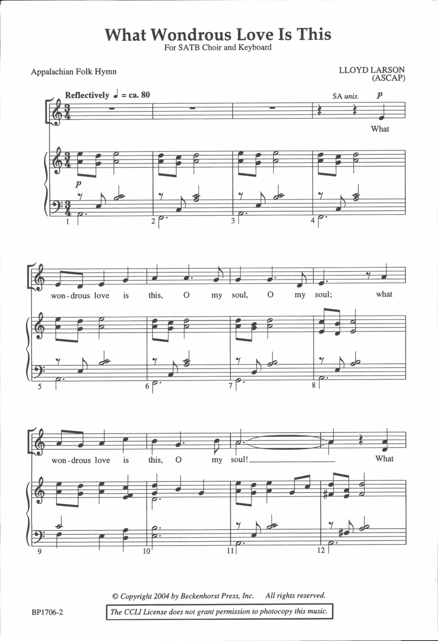 What Wondrous Love Is This 4-Part scores gallery preview page 2