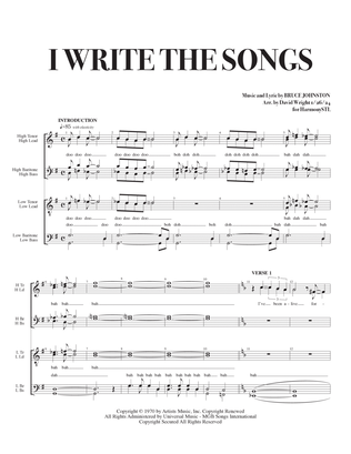 Book cover for I Write The Songs