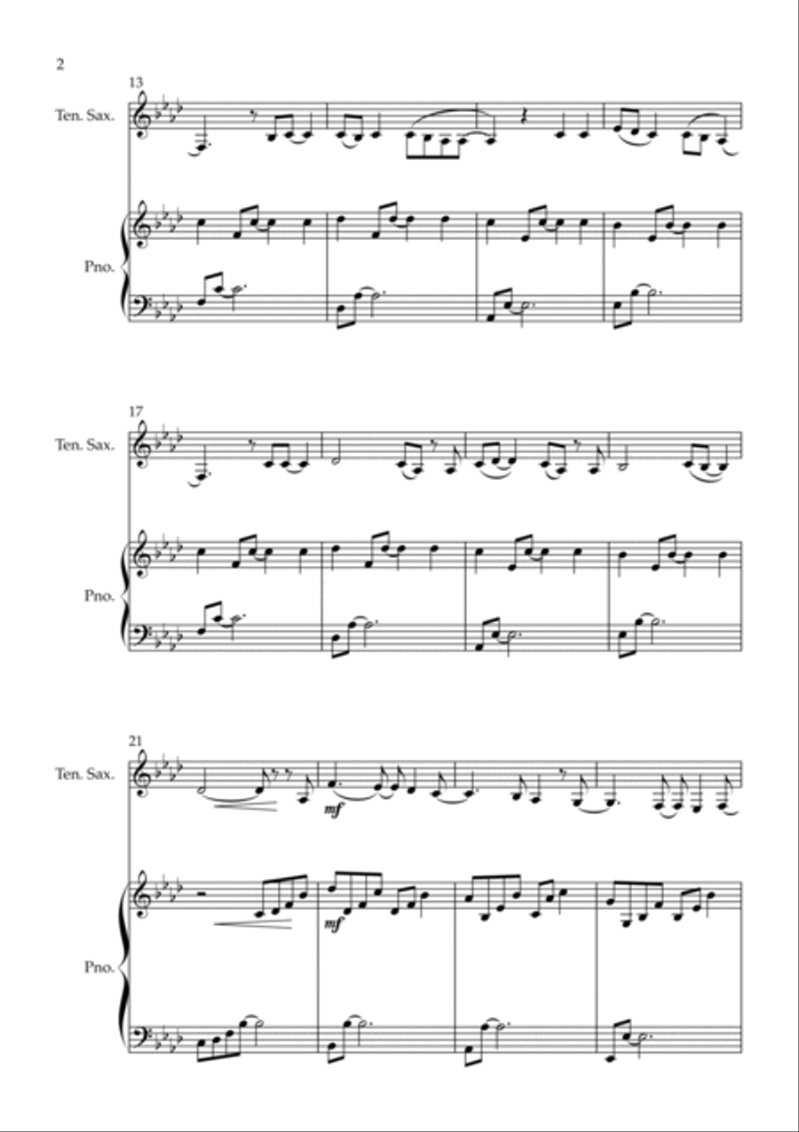 All Of Me All Of Me Tenor Saxophone scores gallery preview page 2