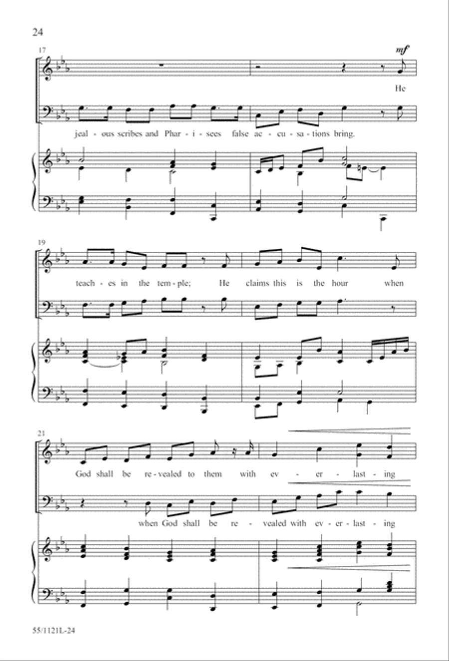 Touched by the Christ Touched by the Christ 3-Part scores gallery preview page 25