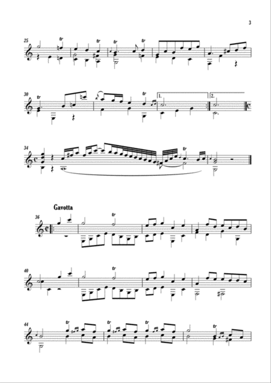 Two Sonatas Classical Guitar scores gallery preview page 3