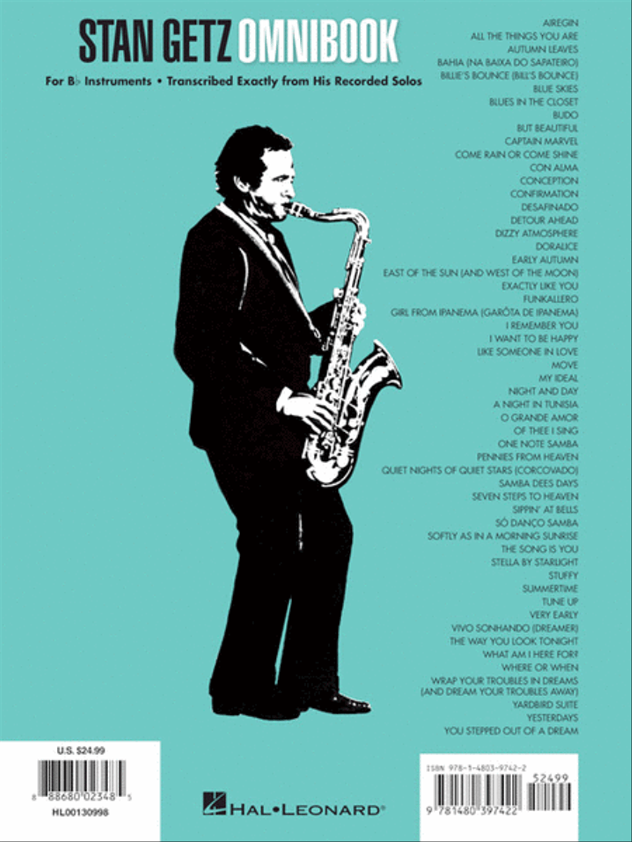 Stan Getz – Omnibook B-Flat Instrument scores gallery preview page 7