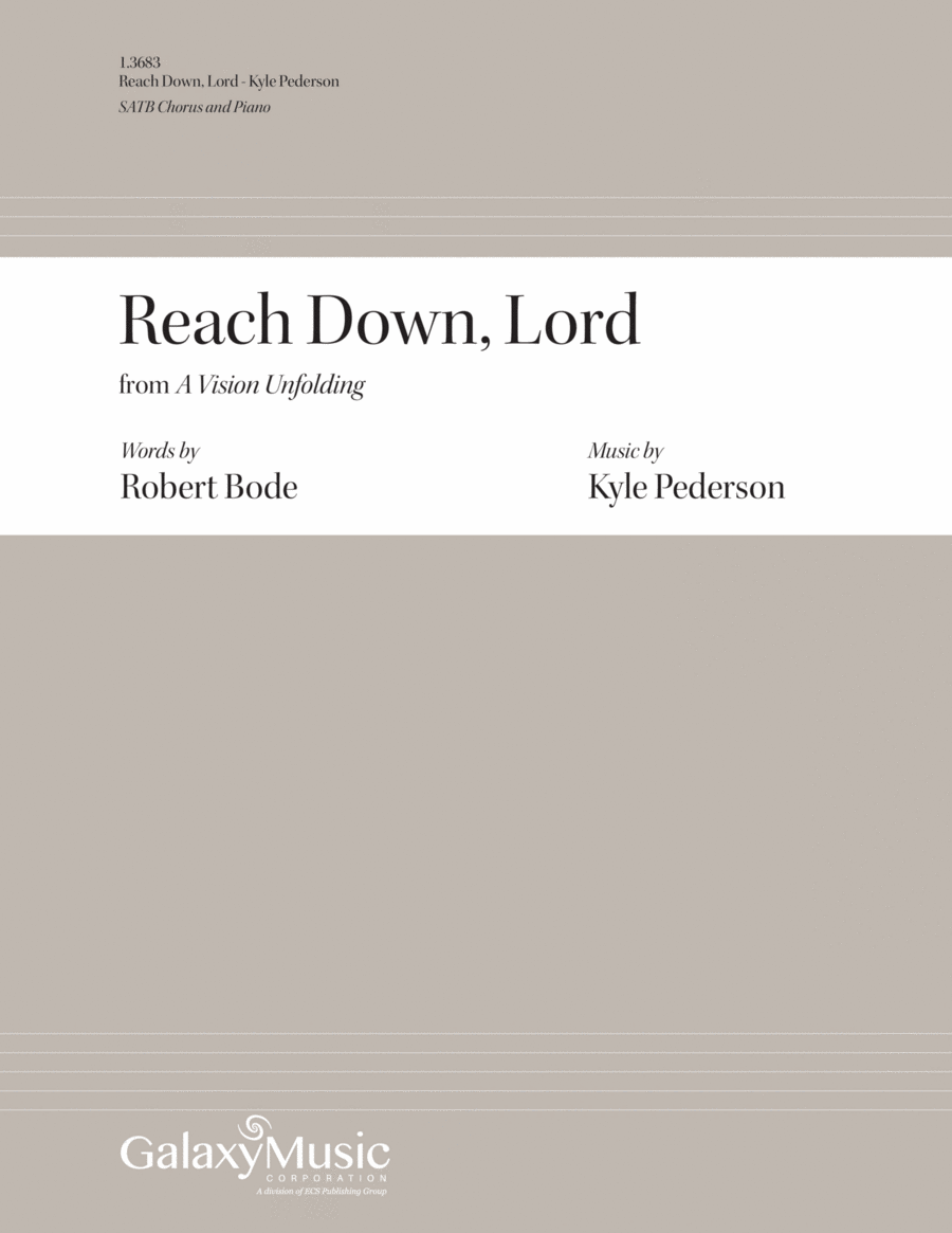 Reach Down, Lord 4-Part scores gallery preview page 1