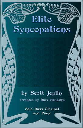 Book cover for The Elite Syncopations for Solo Bass Clarinet and Piano