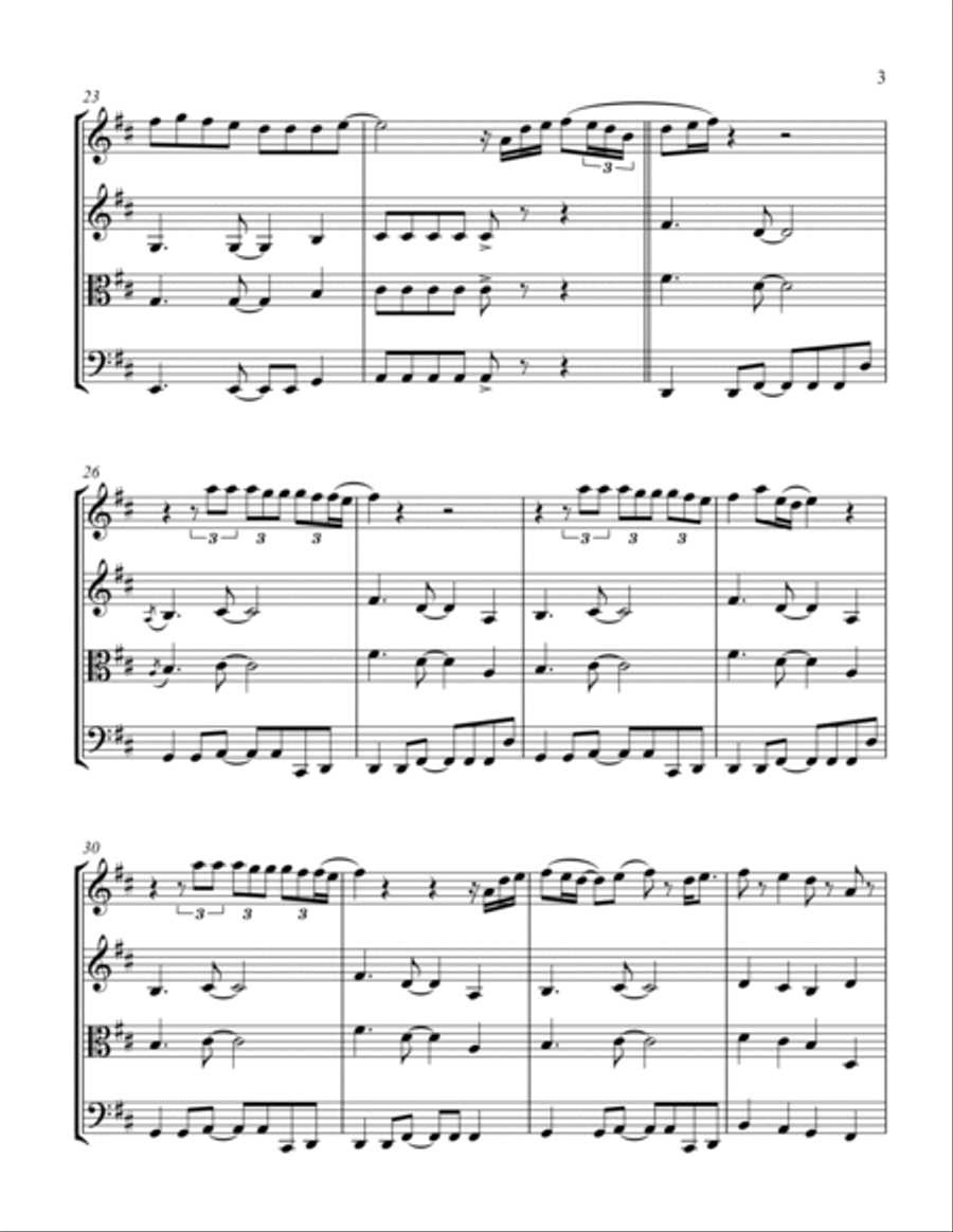 Thinking Out Loud Thinking Out Loud String Trio scores gallery preview page 3