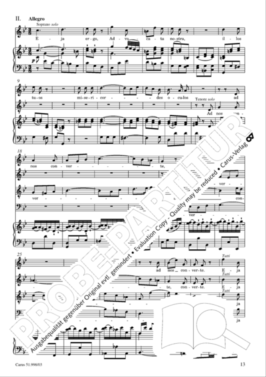 Salve Regina in g Salve Regina in g 4-Part scores gallery preview page 14