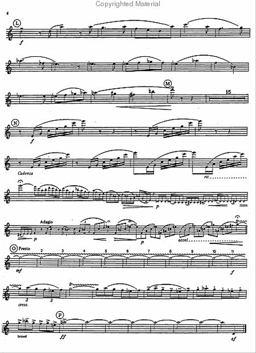 Diversion (piano reduction) Alto Saxophone scores gallery preview page 5