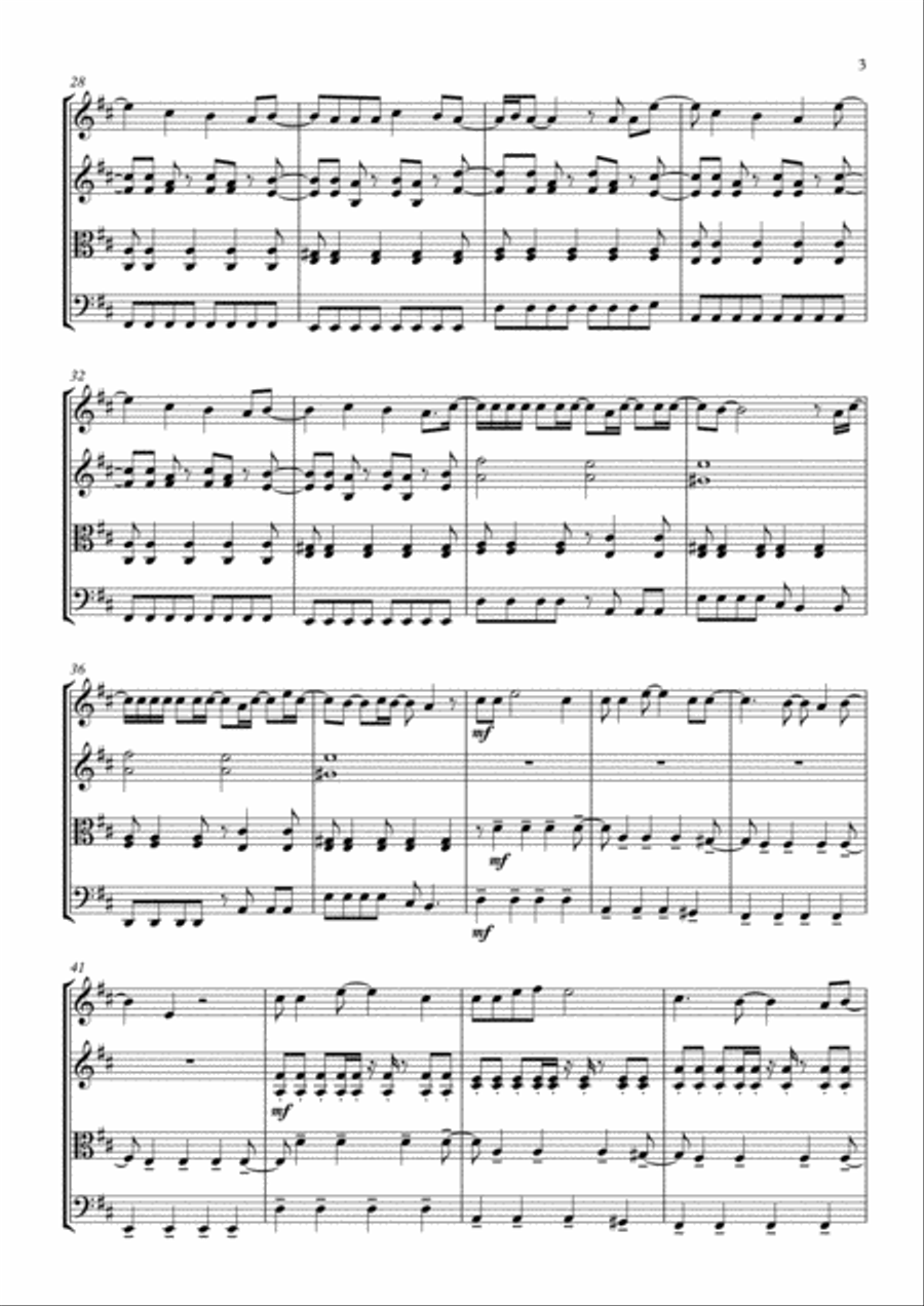 Pompeii String Quartet scores gallery preview page 3