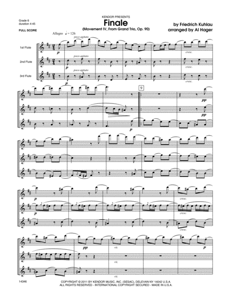 Finale (Movement IV, From Grand Trio, Op. 90)