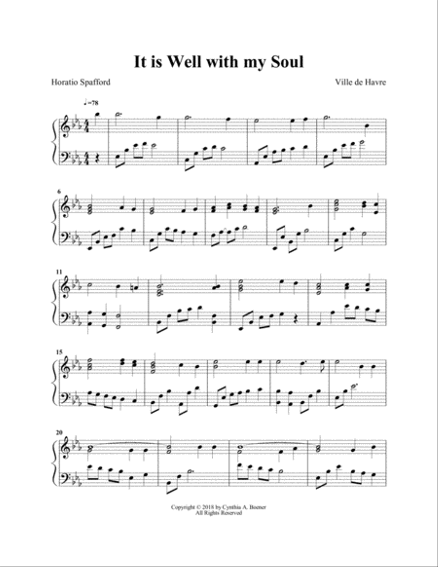 It is Well with My Soul Harp scores gallery preview page 1