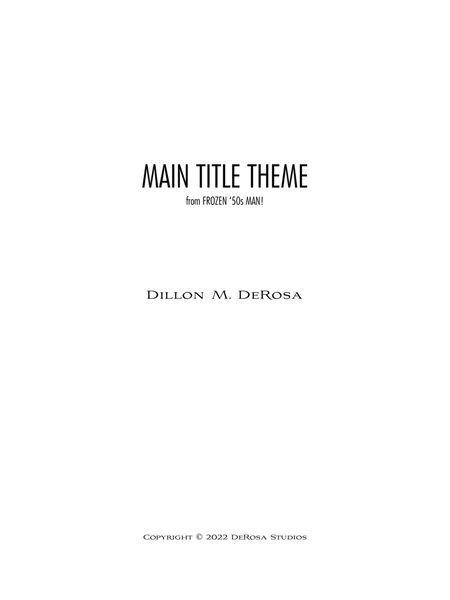Frozen 50s Man - Main Title Theme - Score Only image number null
