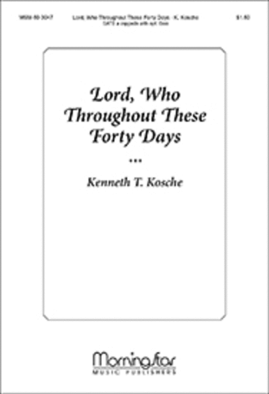 Lord, Who Throughout These Forty Days 4-Part scores gallery preview page 1