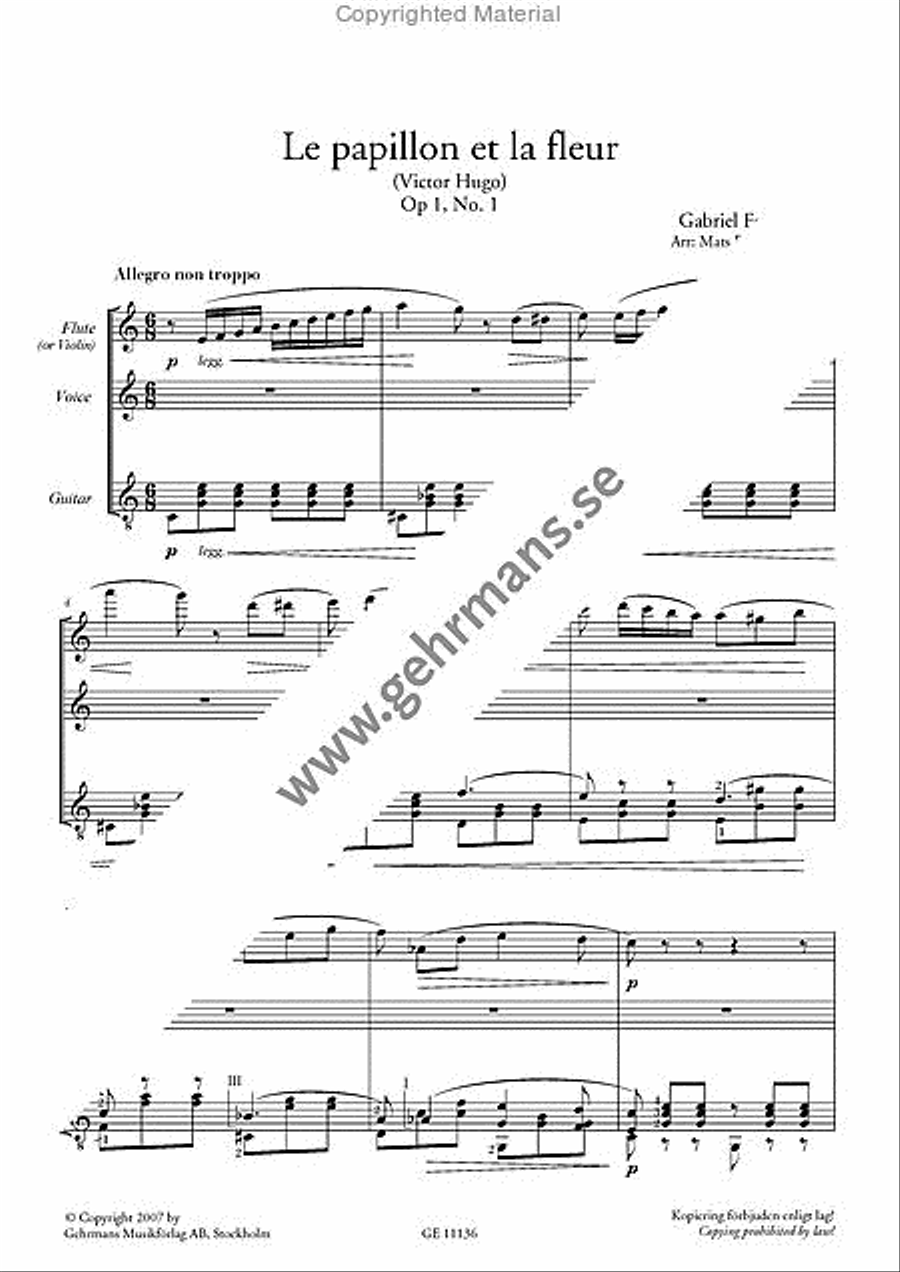 Trois Melodies Flute scores gallery preview page 2