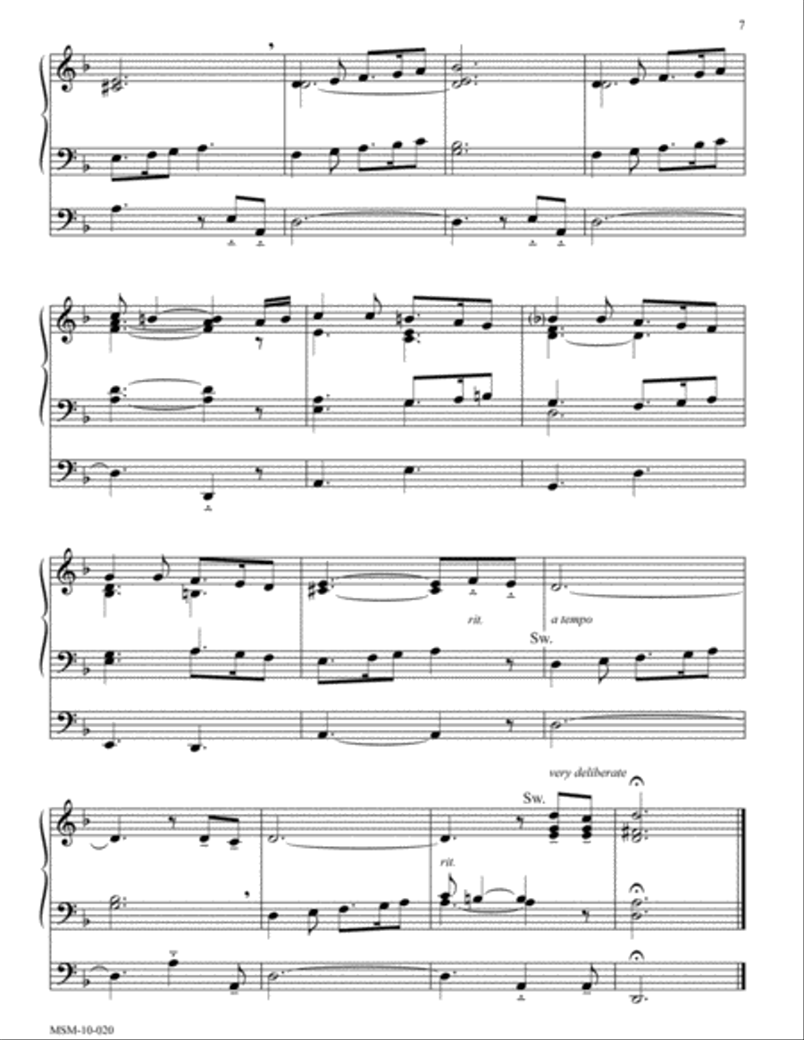 Four Organ Preludes for Advent Organ scores gallery preview page 5