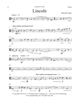 Lincoln (Viola Part) (Downloadable)