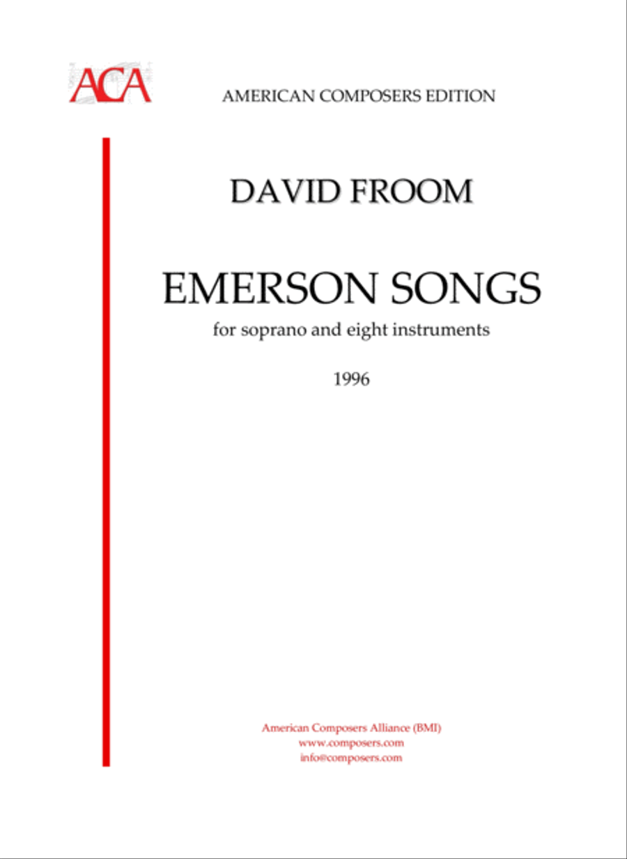 [Froom] Emerson Songs Large Ensemble scores gallery preview page 1
