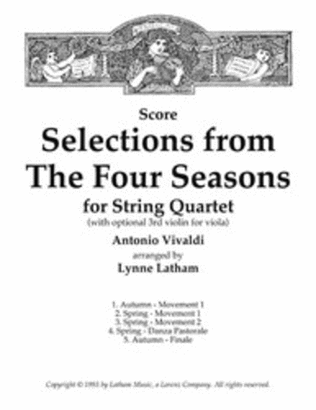 Selections from The Four Seasons for String Quartet - Score image number null