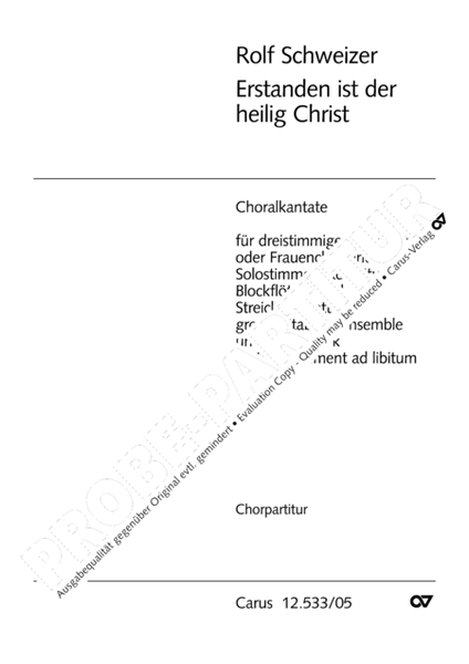 Erstanden ist der heilig Christ