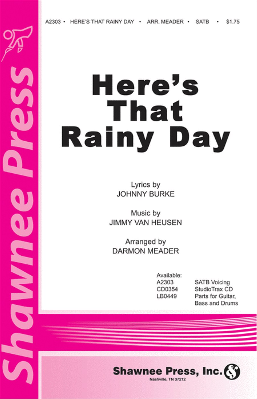 Here's That Rainy Day 4-Part scores gallery preview page 1