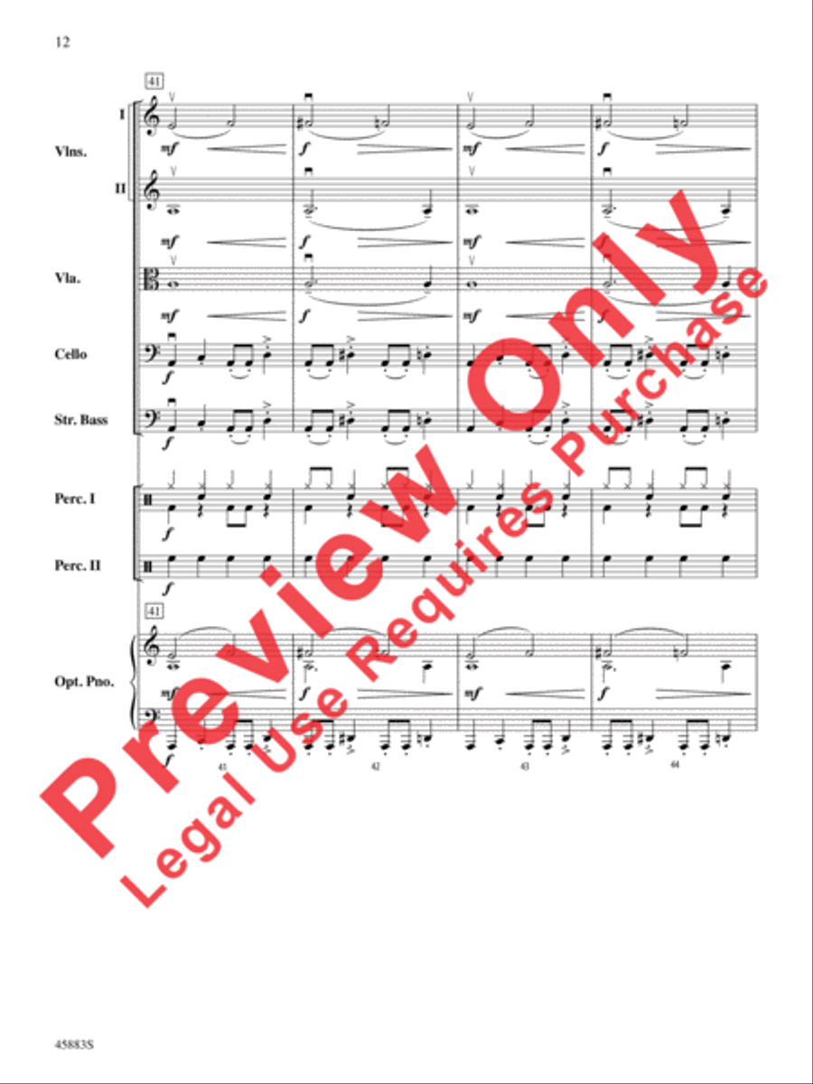 Secret Agent Sugar Plum String Orchestra scores gallery preview page 12