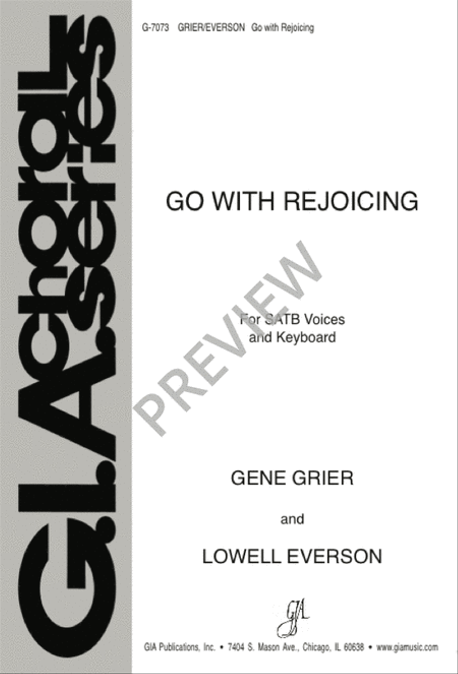 Go with Rejoicing 4-Part scores gallery preview page 1