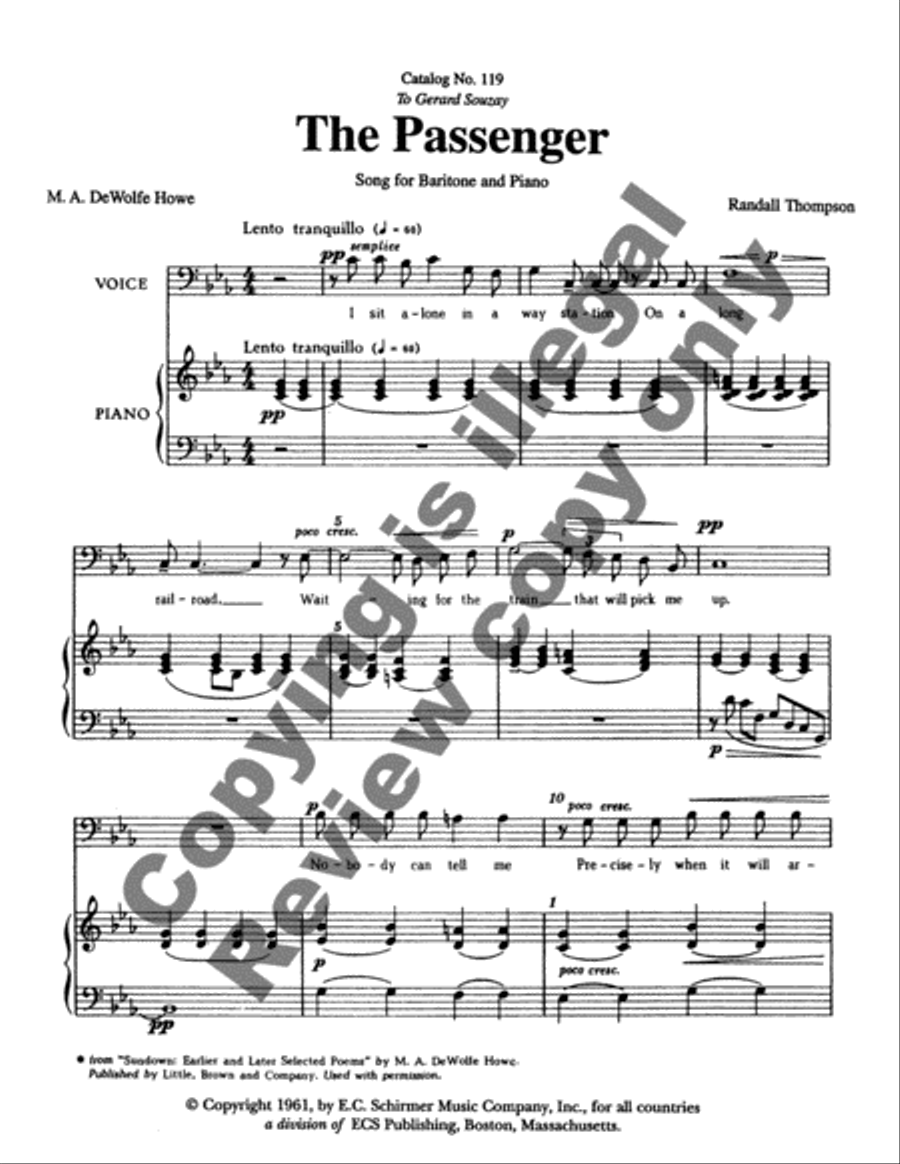 The Passenger Baritone Voice scores gallery preview page 3