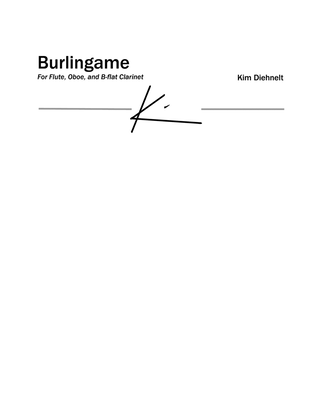 Book cover for Diehnelt: Burlingame for wind trio