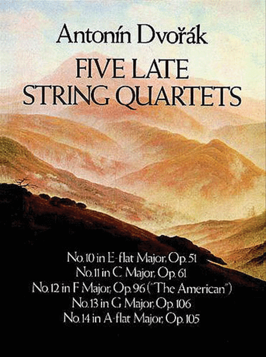 Five Late String Quartets String Quartet scores gallery preview page 1
