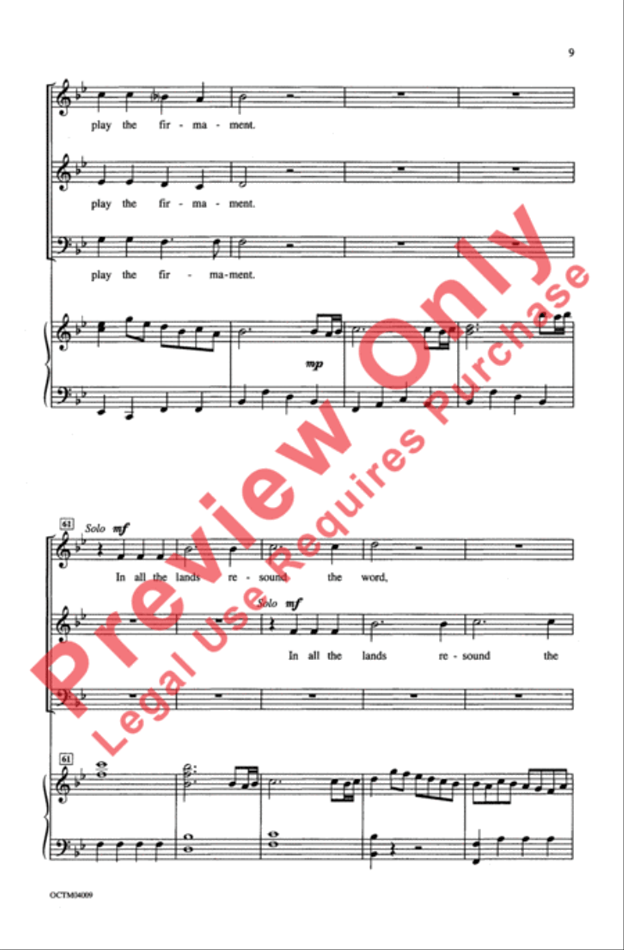 The Heavens Are Telling The Heavens Are Telling 3-Part scores gallery preview page 9