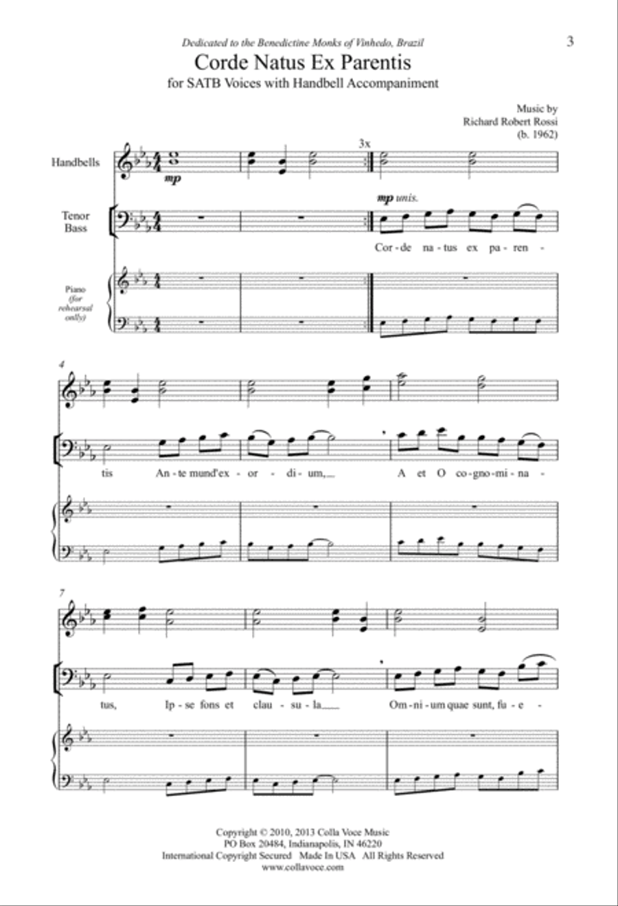 Corde Natus Ex Parentis 4-Part scores gallery preview page 2
