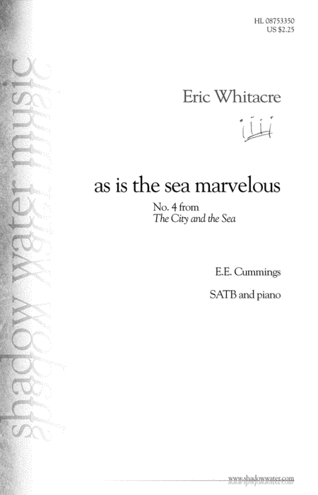 as is the sea marvelous