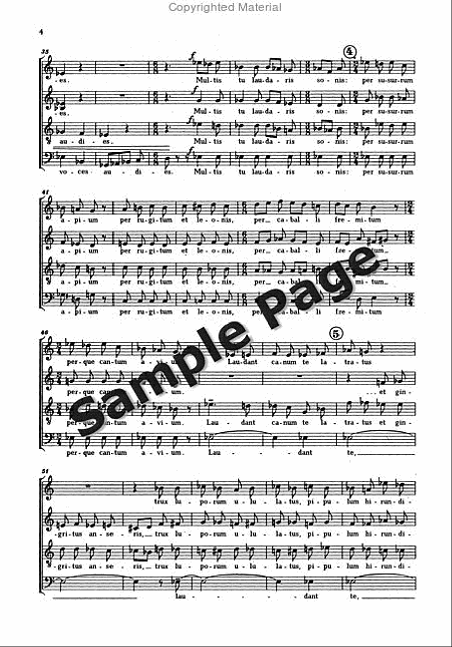 Laudes Francisci 4-Part scores gallery preview page 6