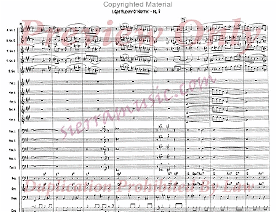I Got Plenty O' Nuttin' Jazz Ensemble scores gallery preview page 10