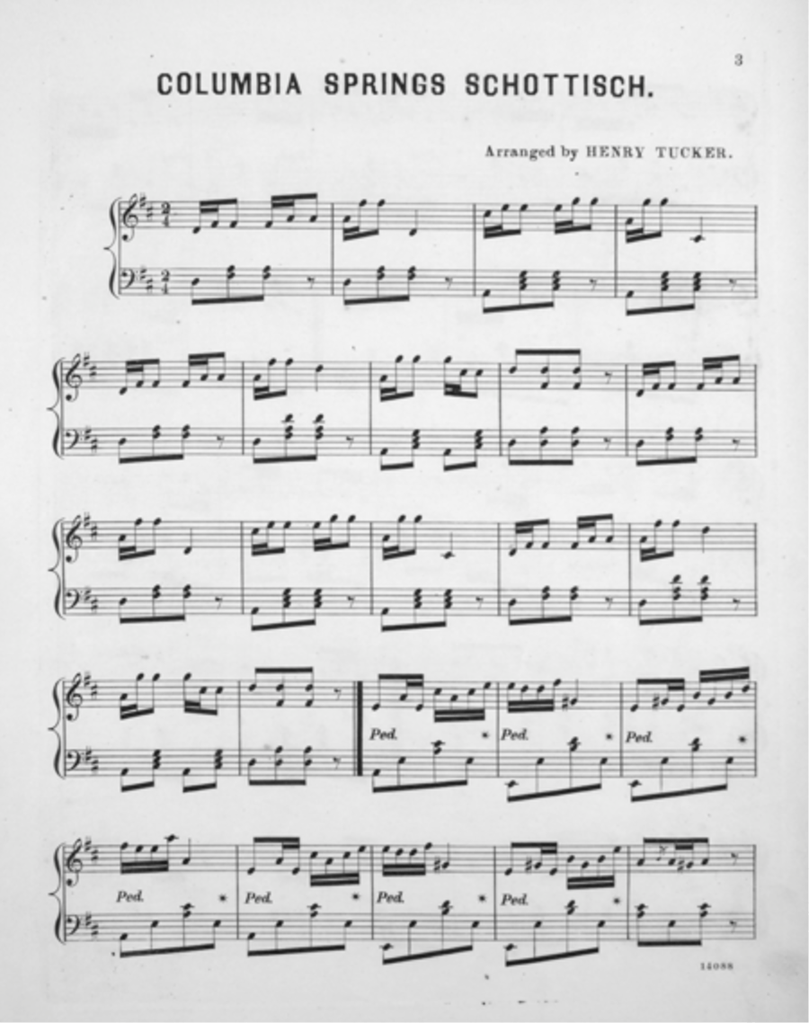 Columbia Springs Schottisch Piano Solo scores gallery preview page 2