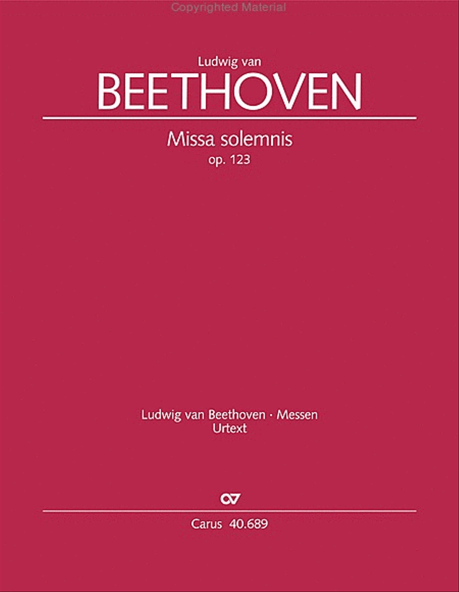 Missa solemnis Missa solemnis 4-Part scores gallery preview page 2