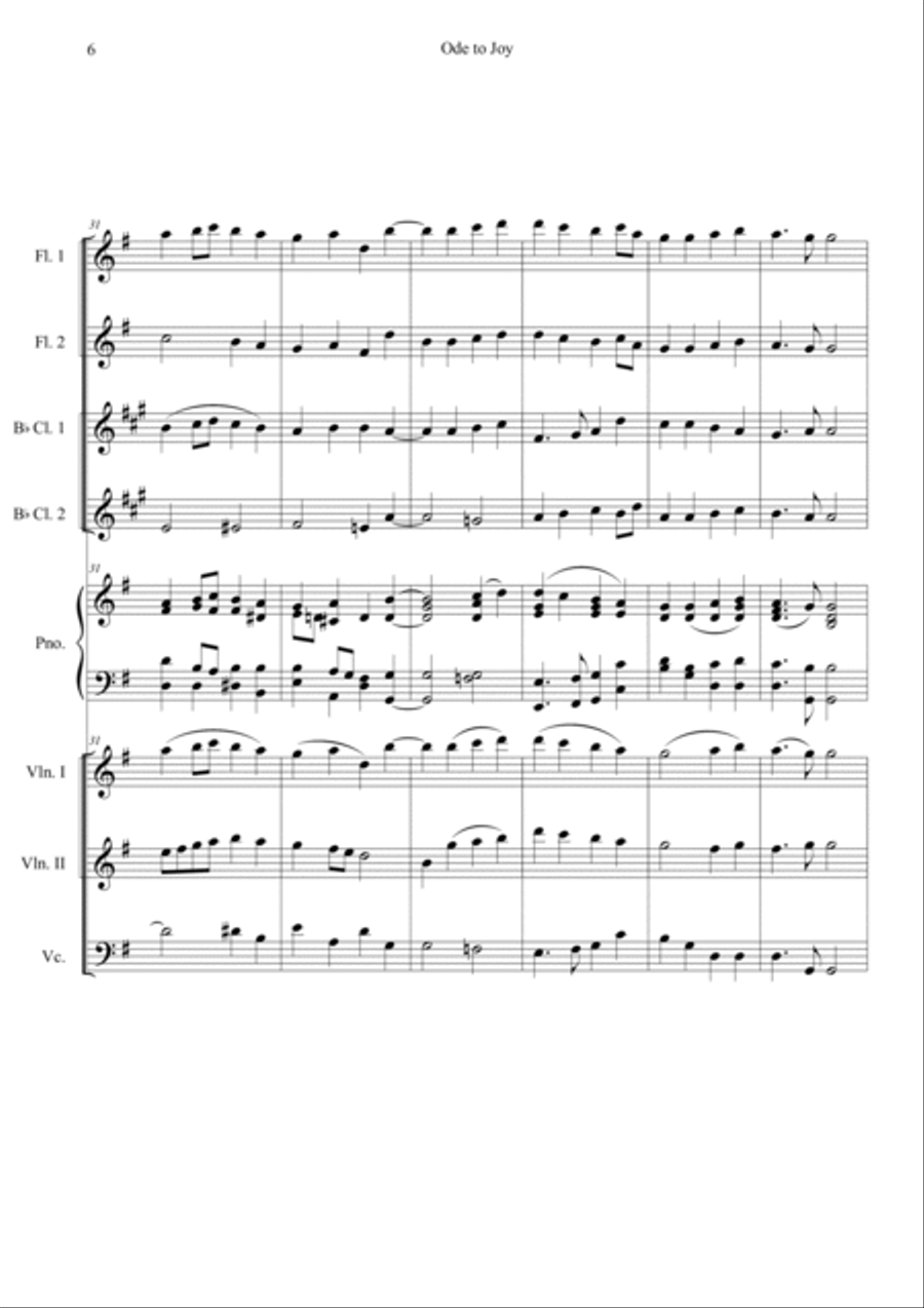Ode to Joy Orchestra scores gallery preview page 6