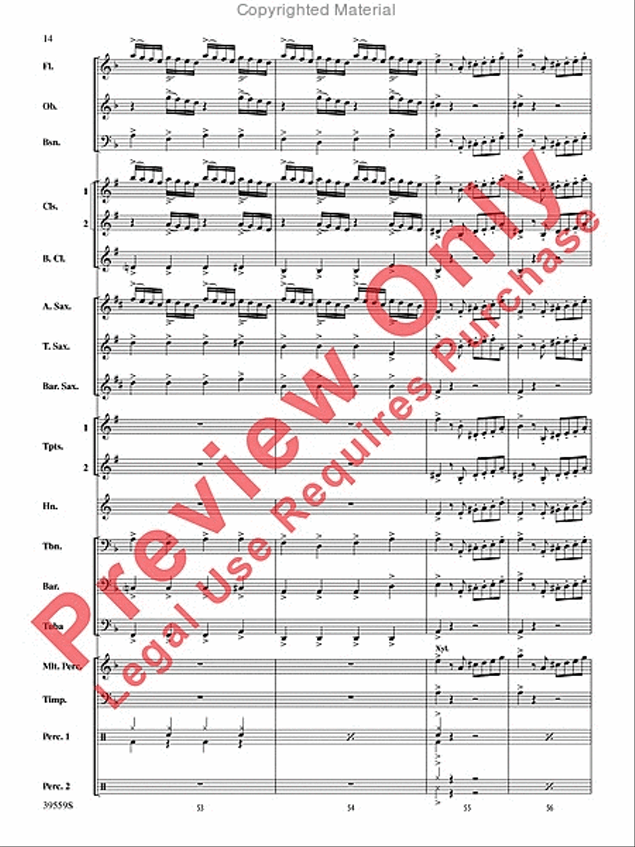 Wizards in Winter Concert Band scores gallery preview page 14